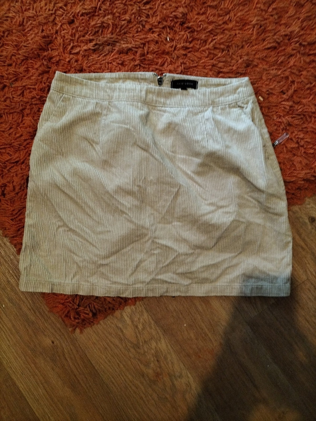 Ladies New Look Size 10 Beige Mini Skirt