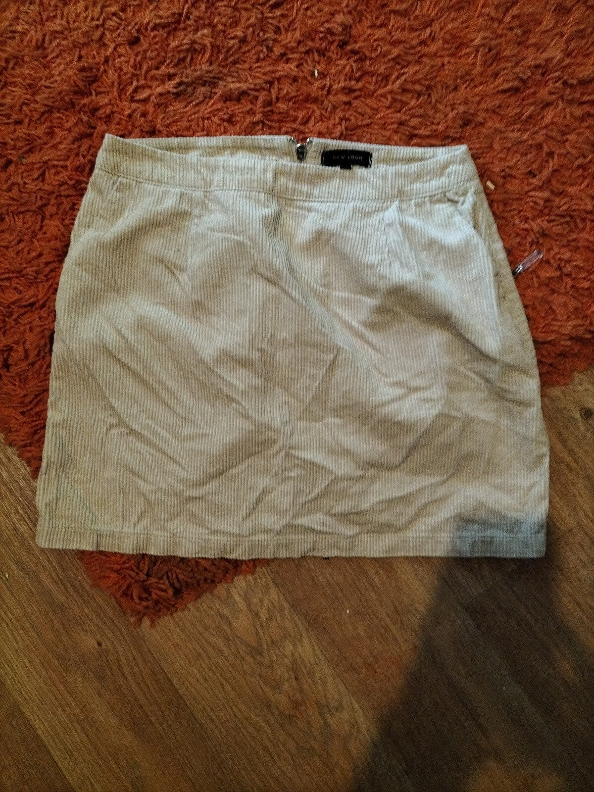 Ladies New Look Size 10 Beige Mini Skirt