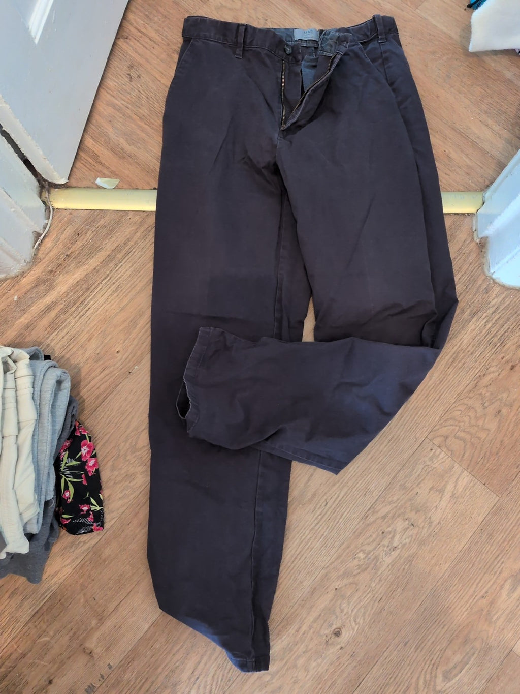 M&S Collection 34"X33" Regular Navy Trousers Chino