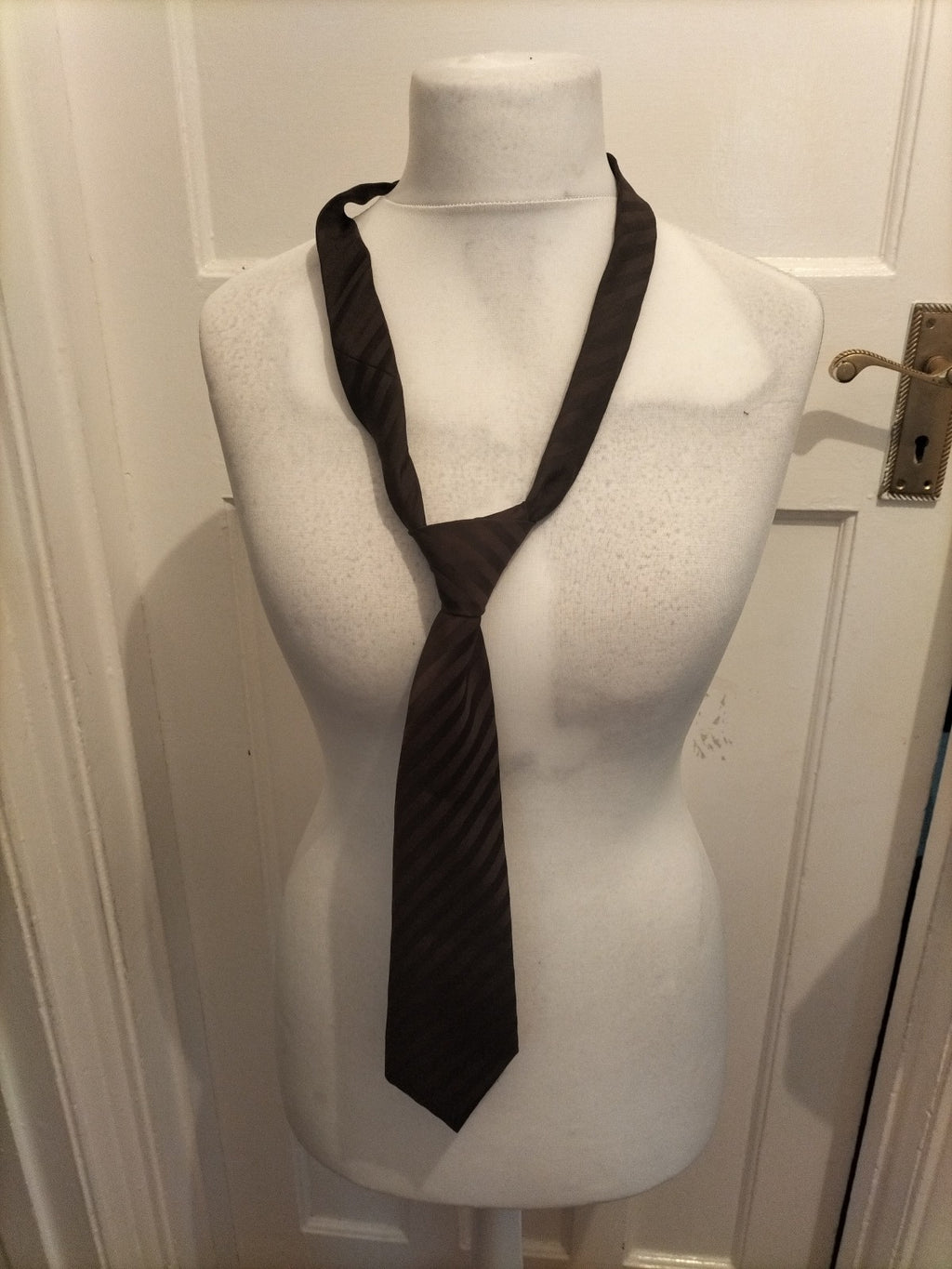 Mens Littlewoods Brown Striped Tie