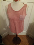 Ladies Matalan Size Medium Pink Polkadot Pyjama Top
