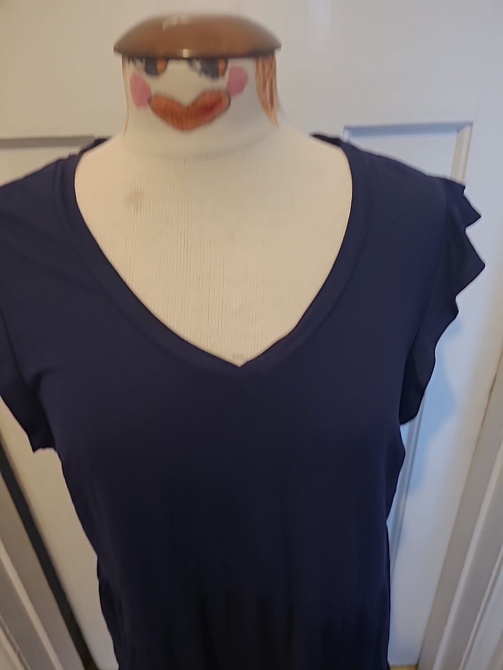Ladies Pep&Co Size Large Navy Short Sleeved Midi Dress