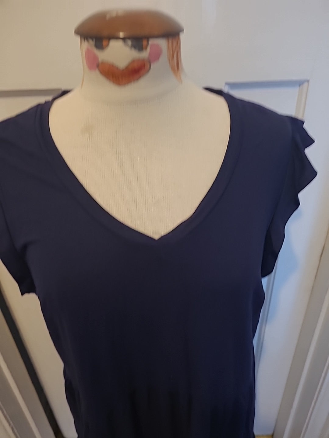 Ladies Pep&Co Size Large Navy Short Sleeved Midi Dress