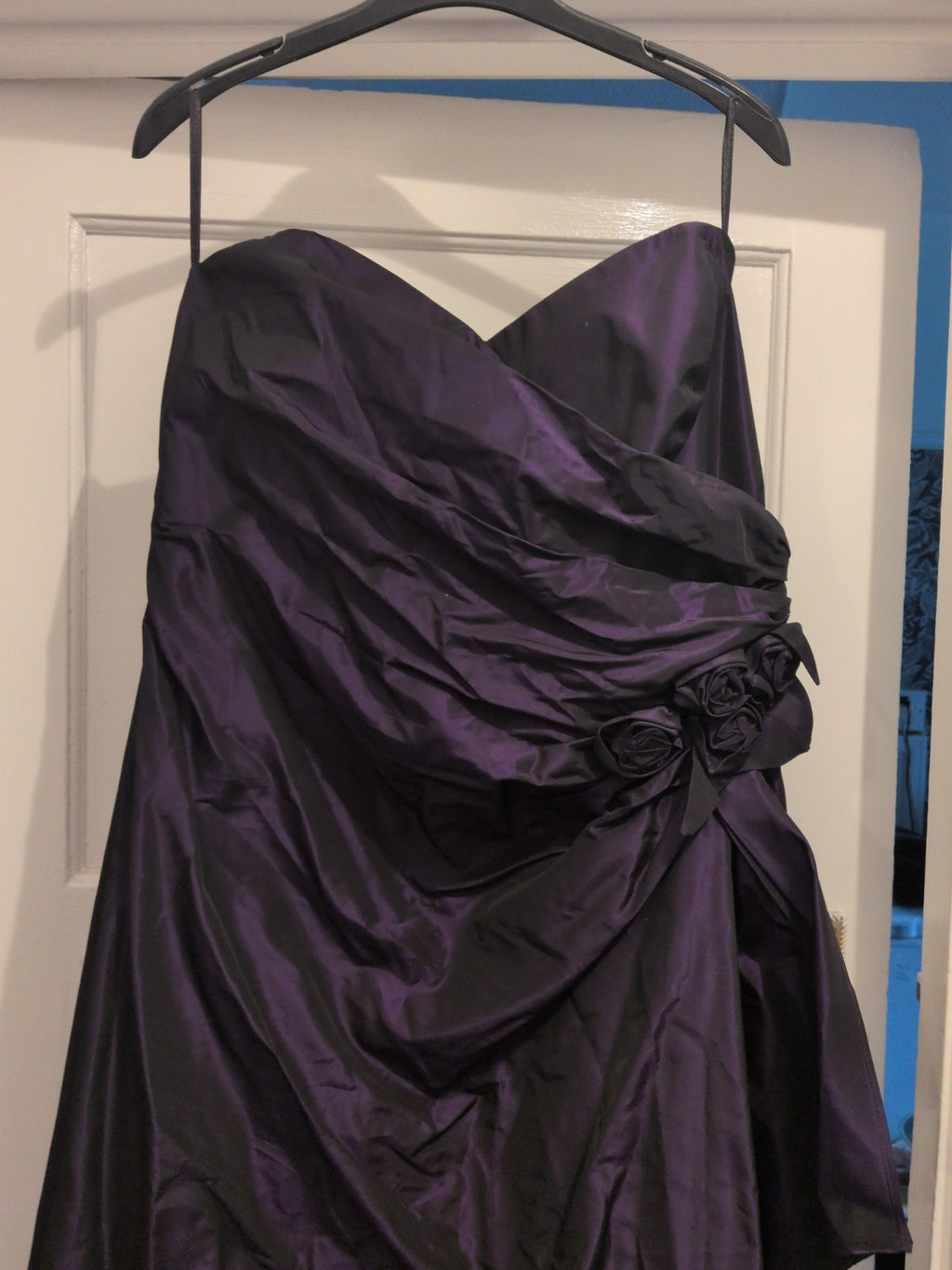 Debut 18 Deep Purple Sleeveless Strapless Long Length Dress