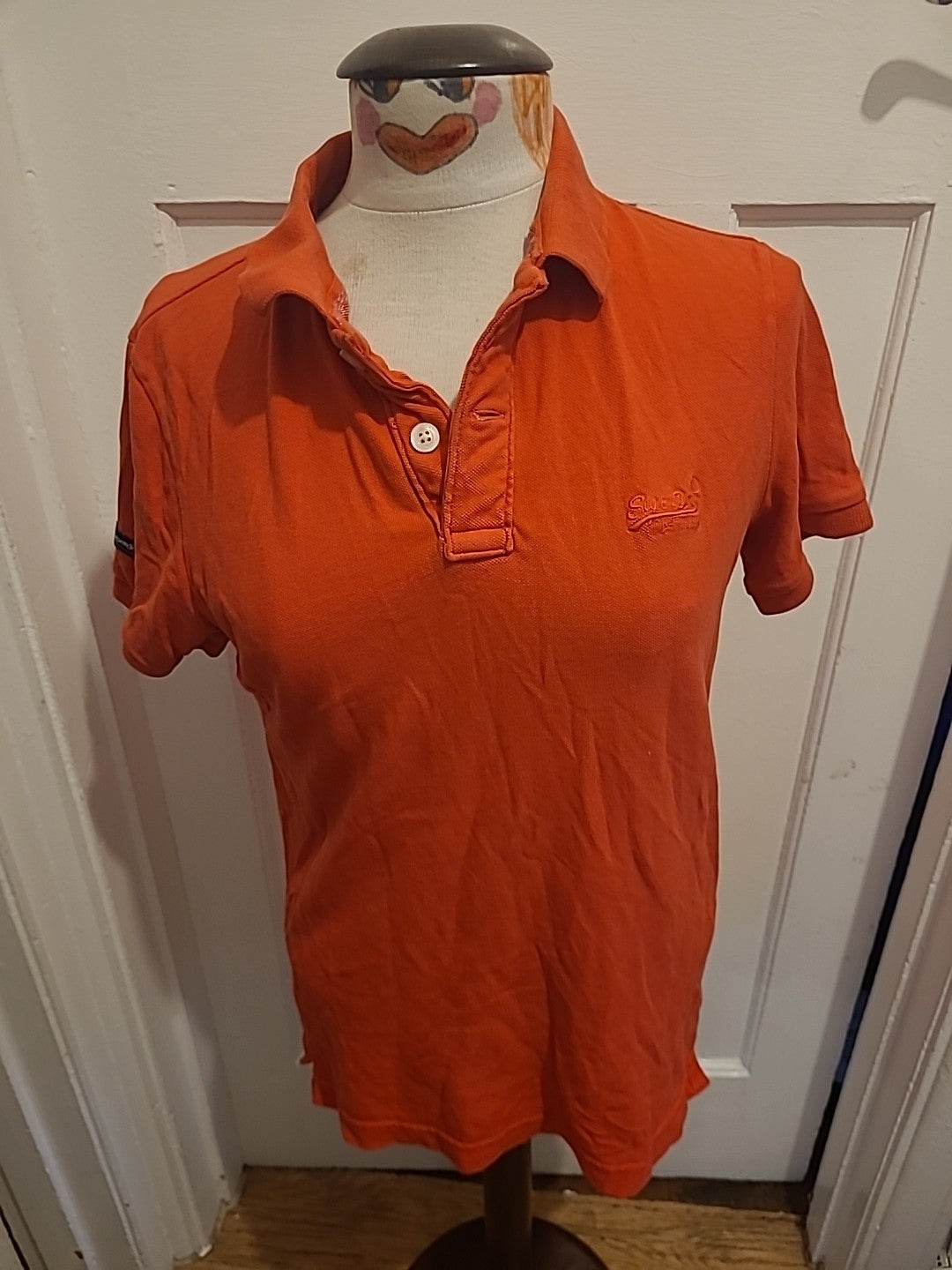 Mens Super dry Small Pink Short Sleeve Polo