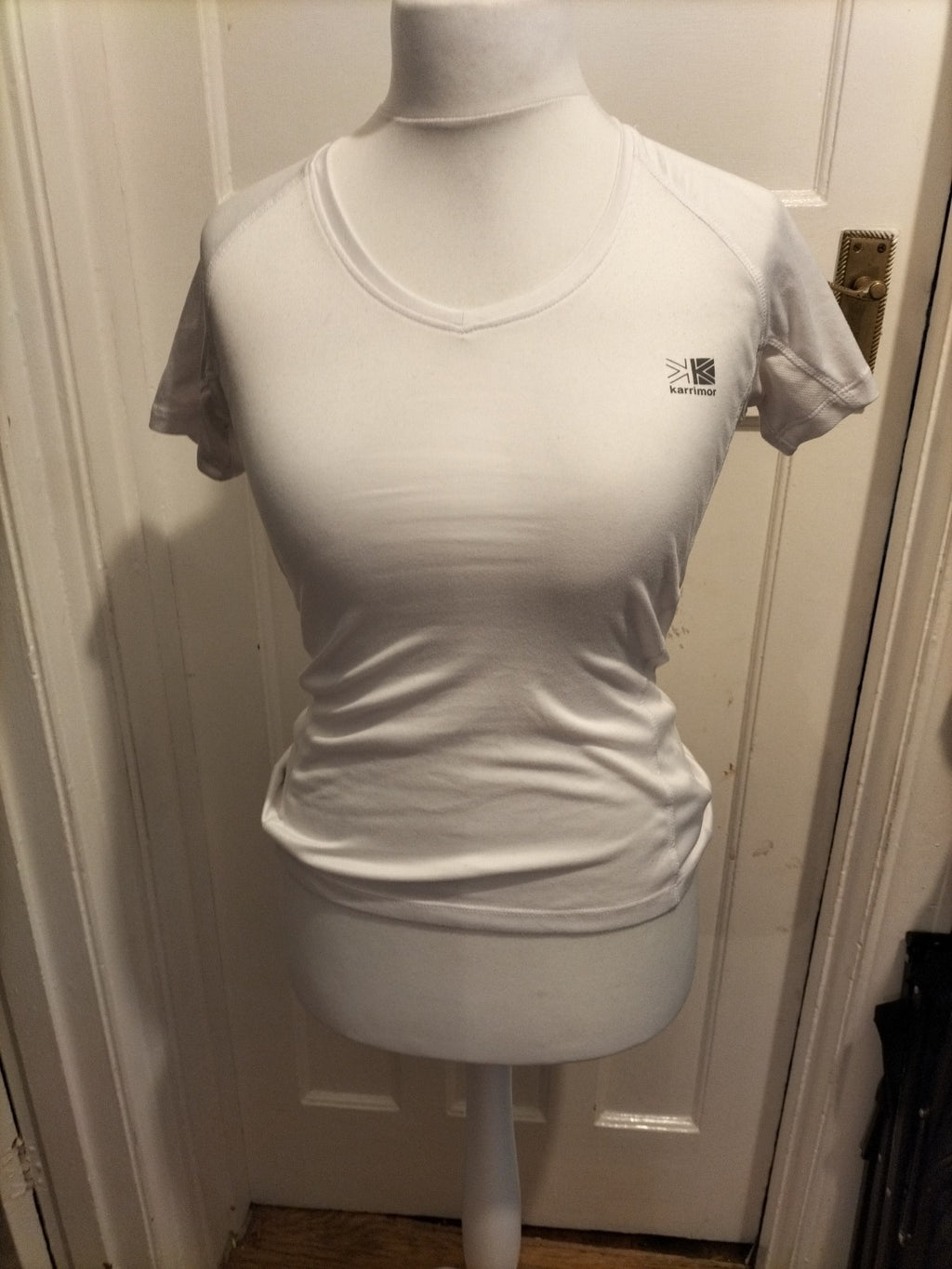 Ladies Karrimor Size 10 White Short Sleeved Tshirt