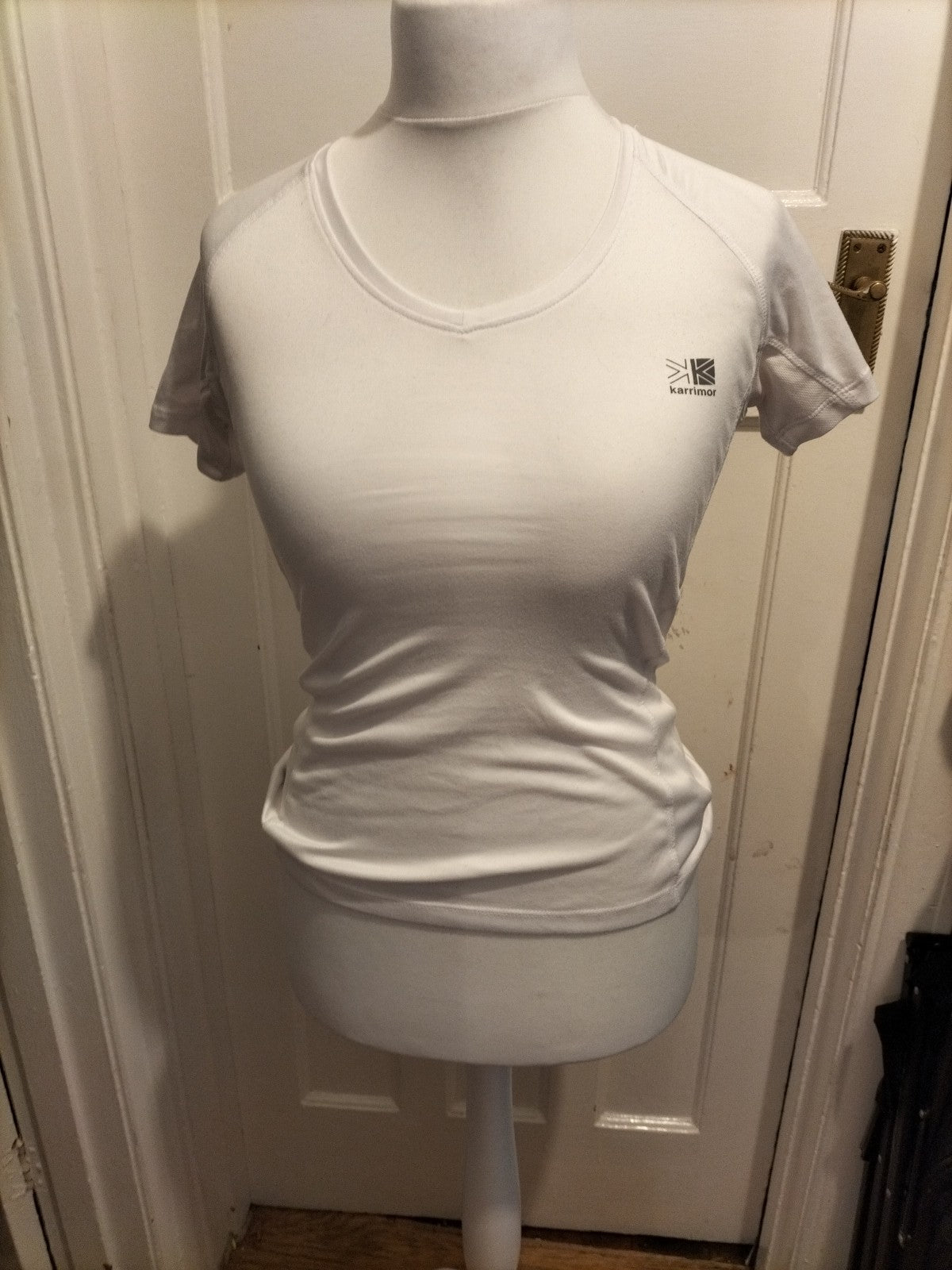 Ladies Karrimor Size 10 White Short Sleeved Tshirt