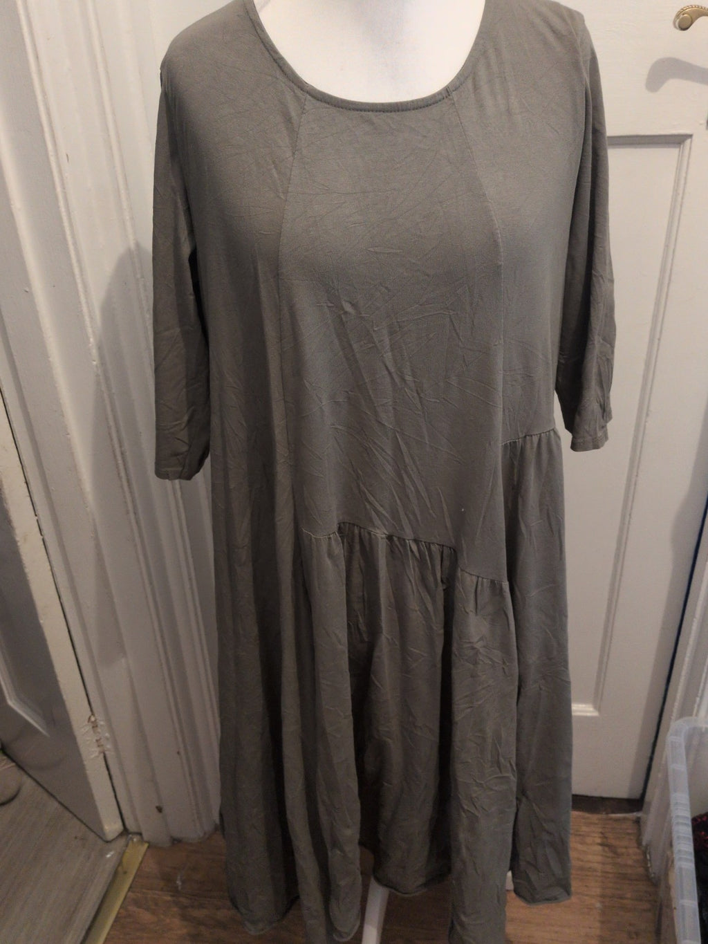 New Collection 12 Khaki Half Sleeve Dress