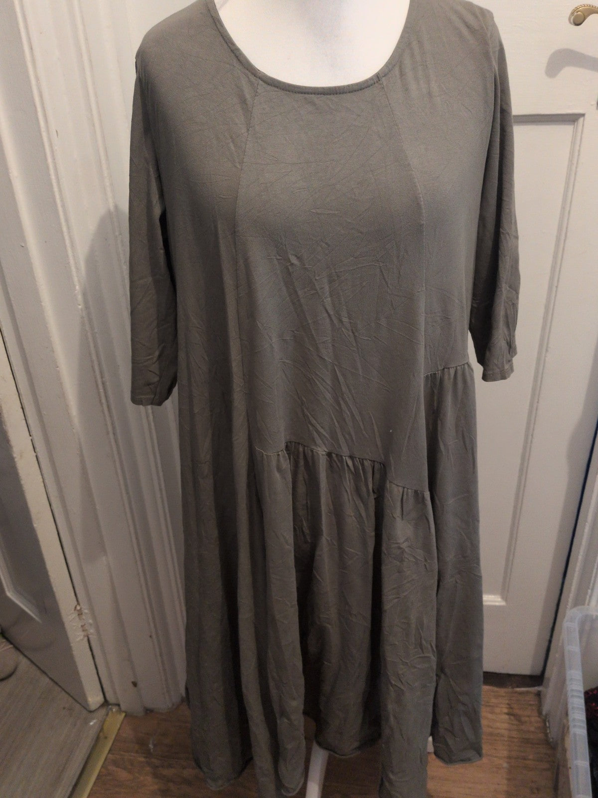 New Collection 12 Khaki Half Sleeve Dress
