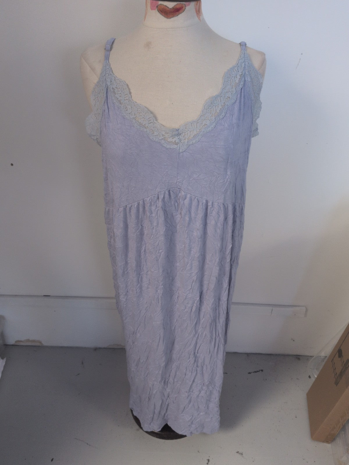 F&F 16-18 Lilac Frill Hem Sleeveless Nighty Pyjama