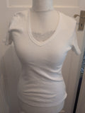Brand New Ladies Marks And Spencer Size 14 White Short Sleeve T-shirt