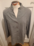 Ladies EWM Size 16 Grey Padded Long Sleeved Blouse