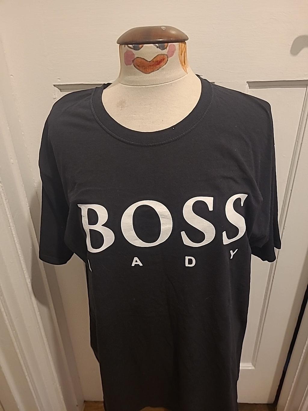 Ladies Size 2XL Black "Boss Lady" Short Sleeved Tshirt