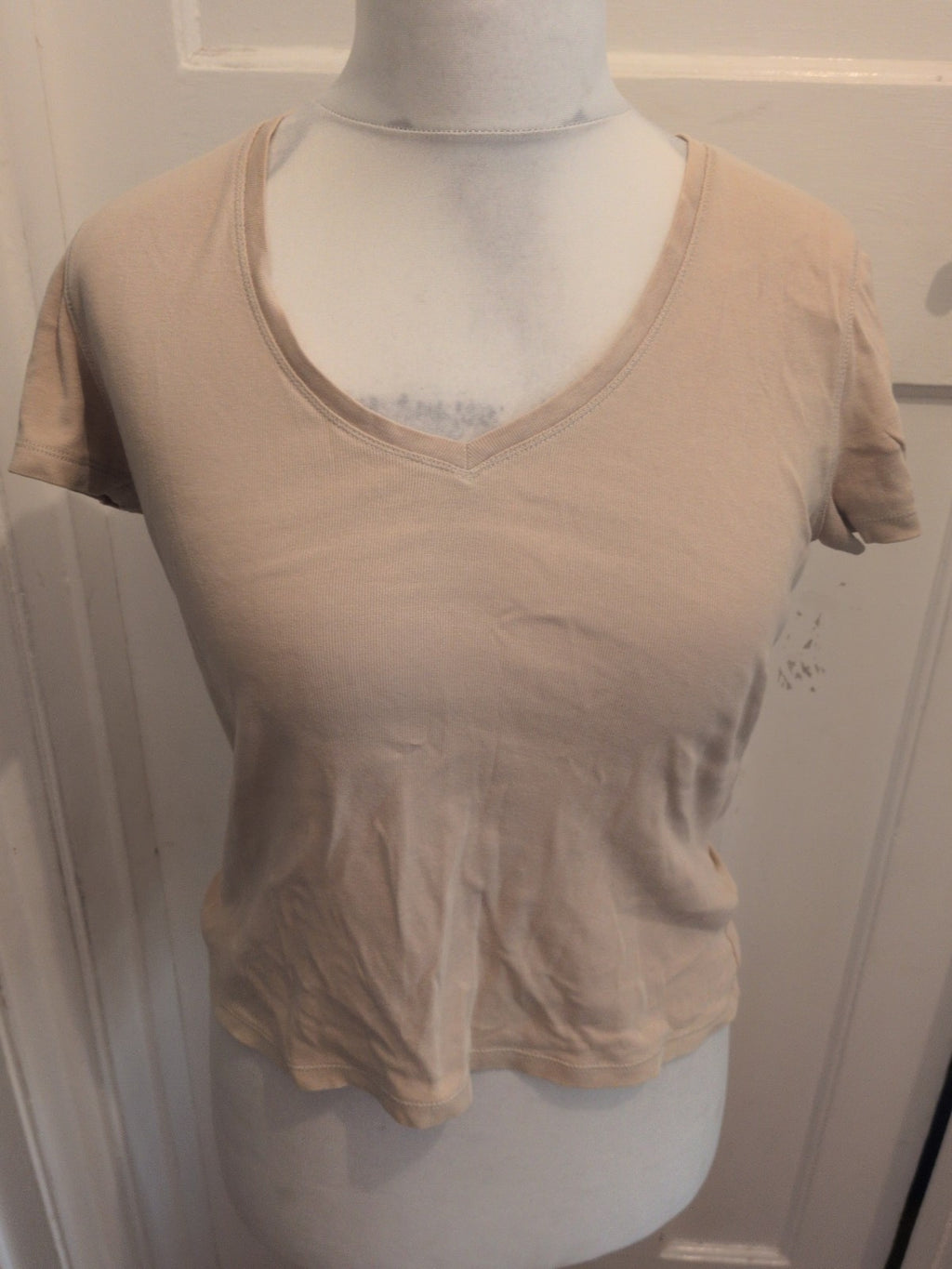 Marks And Spencer 14 Parchment Short Sleeve T-shirt