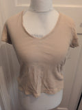 Marks And Spencer 14 Parchment Short Sleeve T-shirt