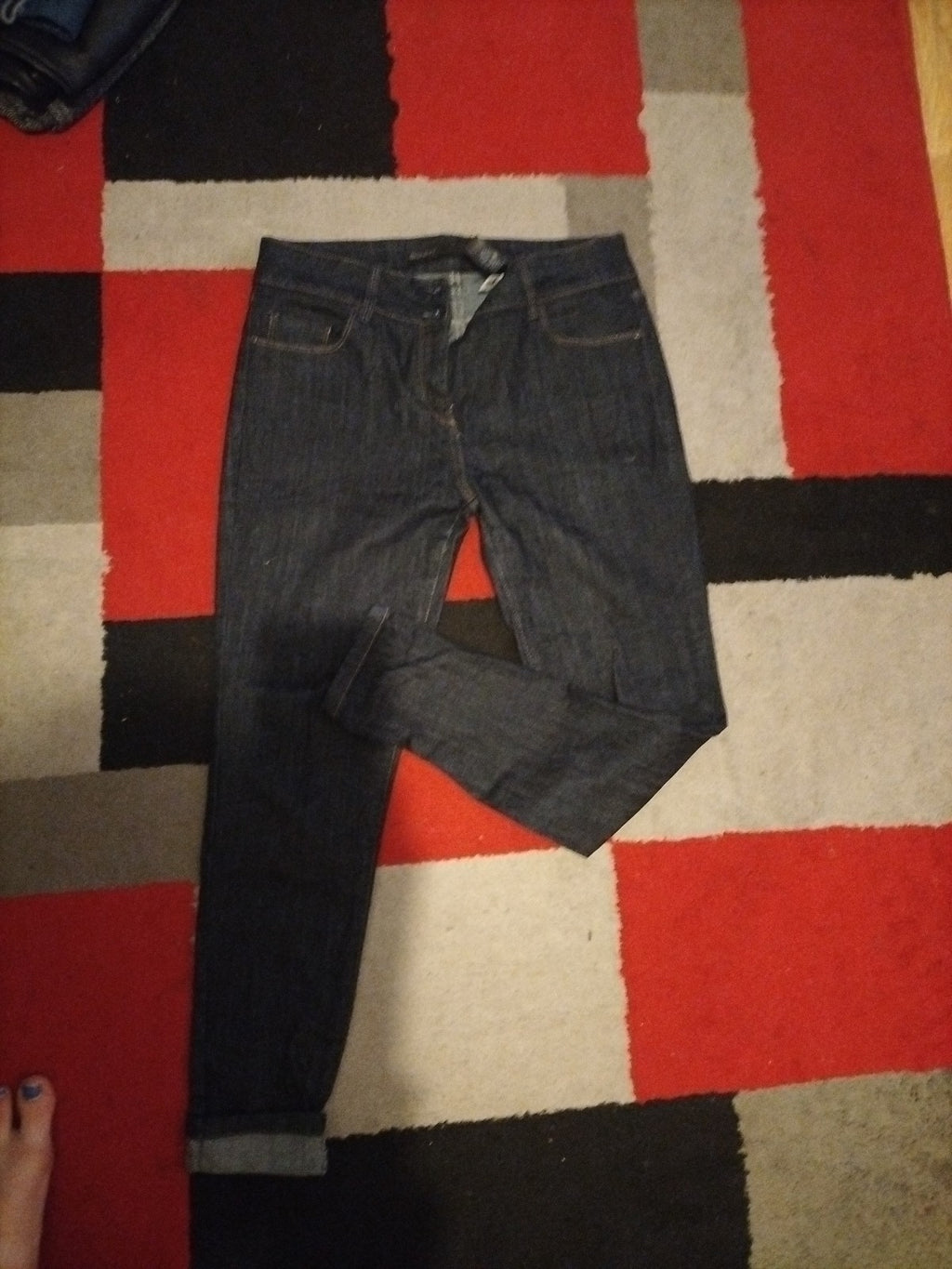 Ladies Next Size 12r Skinny Blue Jeans