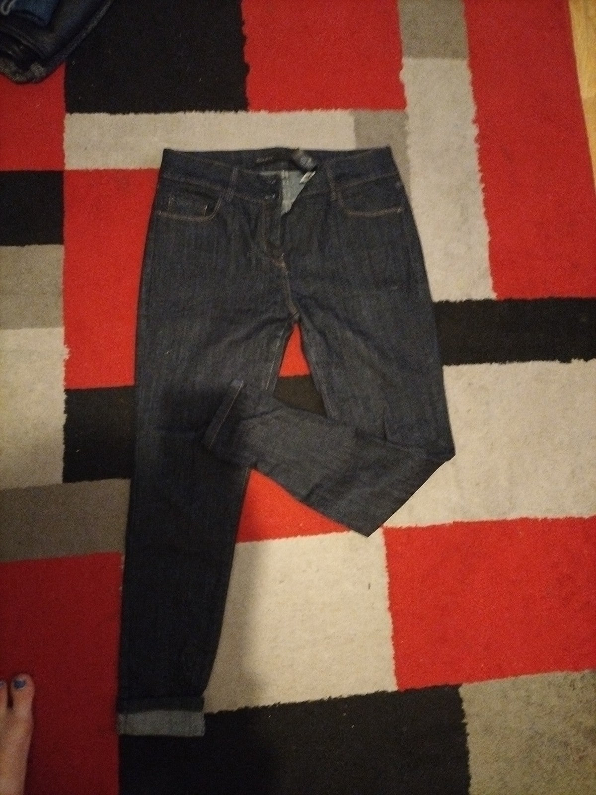 Ladies Next Size 12r Skinny Blue Jeans