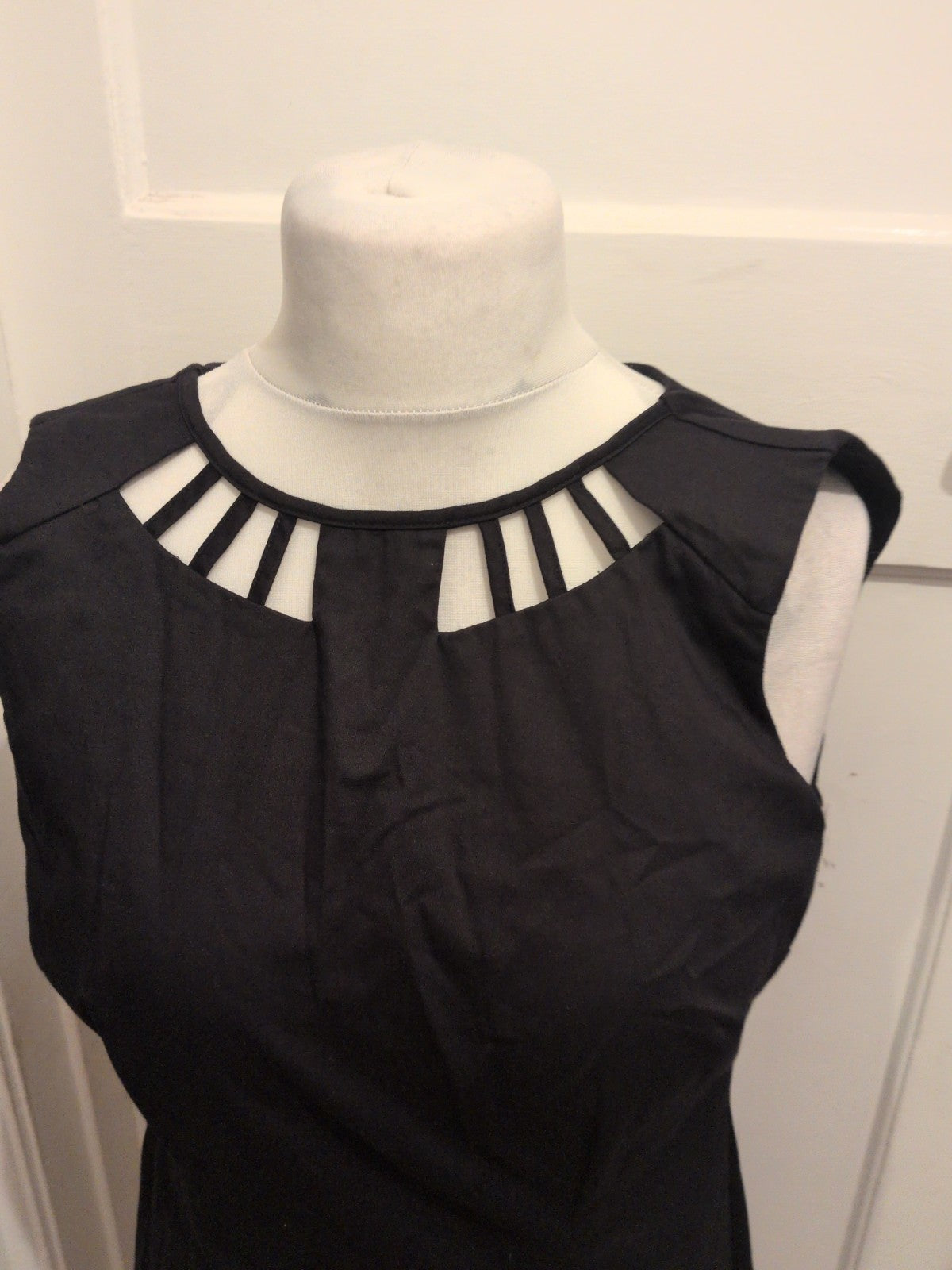 Ladies George Size 12 Black Sleeveless Long Length Dress