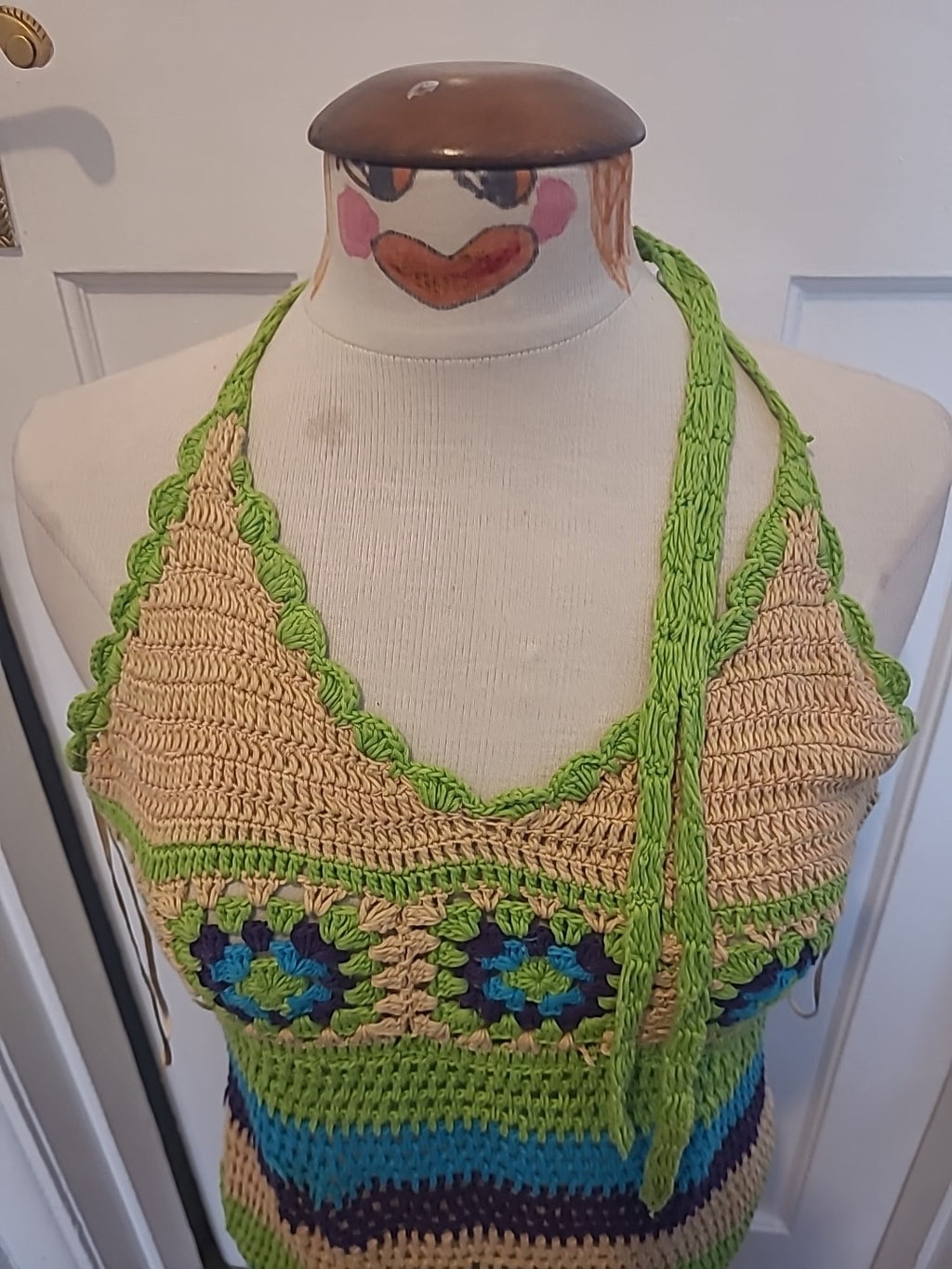 Ladies Stradivarius Size Small Knitted Style Sleeveless Halterneck Dress