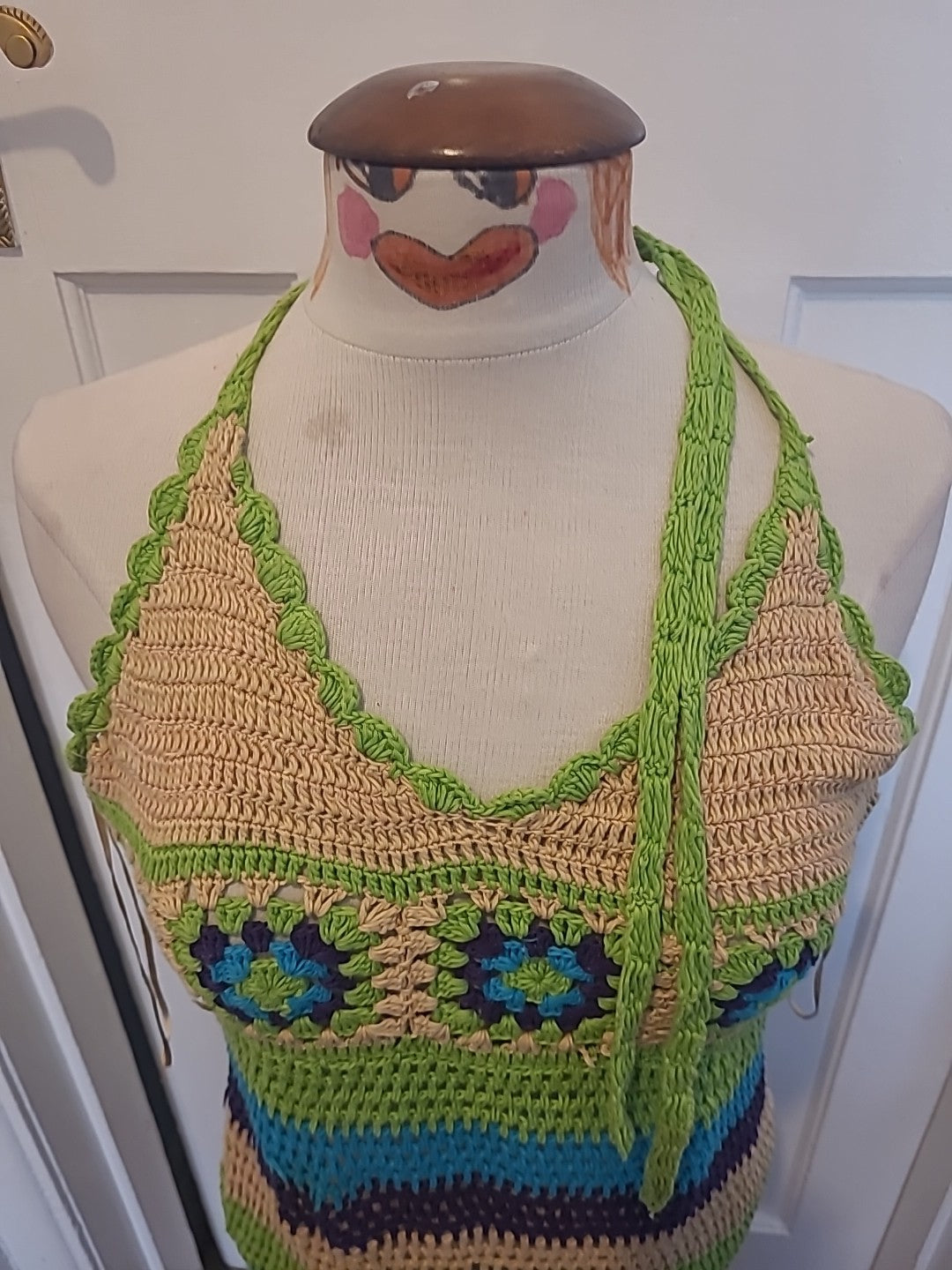 Ladies Stradivarius Size Small Knitted Style Sleeveless Halterneck Dress