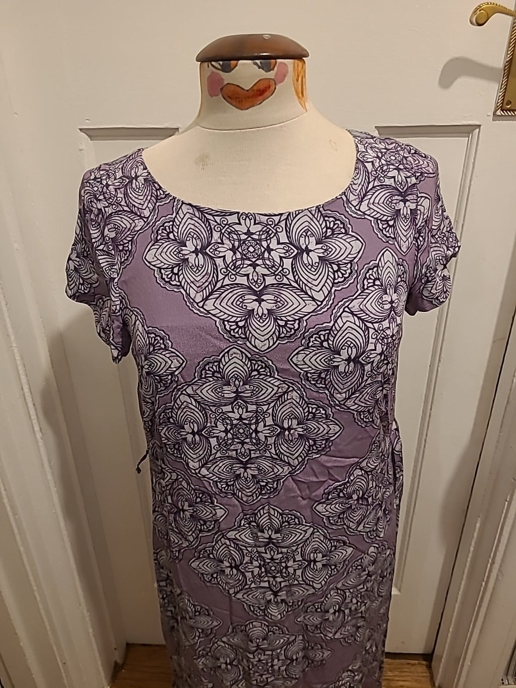 Ladies White Stuff Size 8 Short Sleeve Dress
