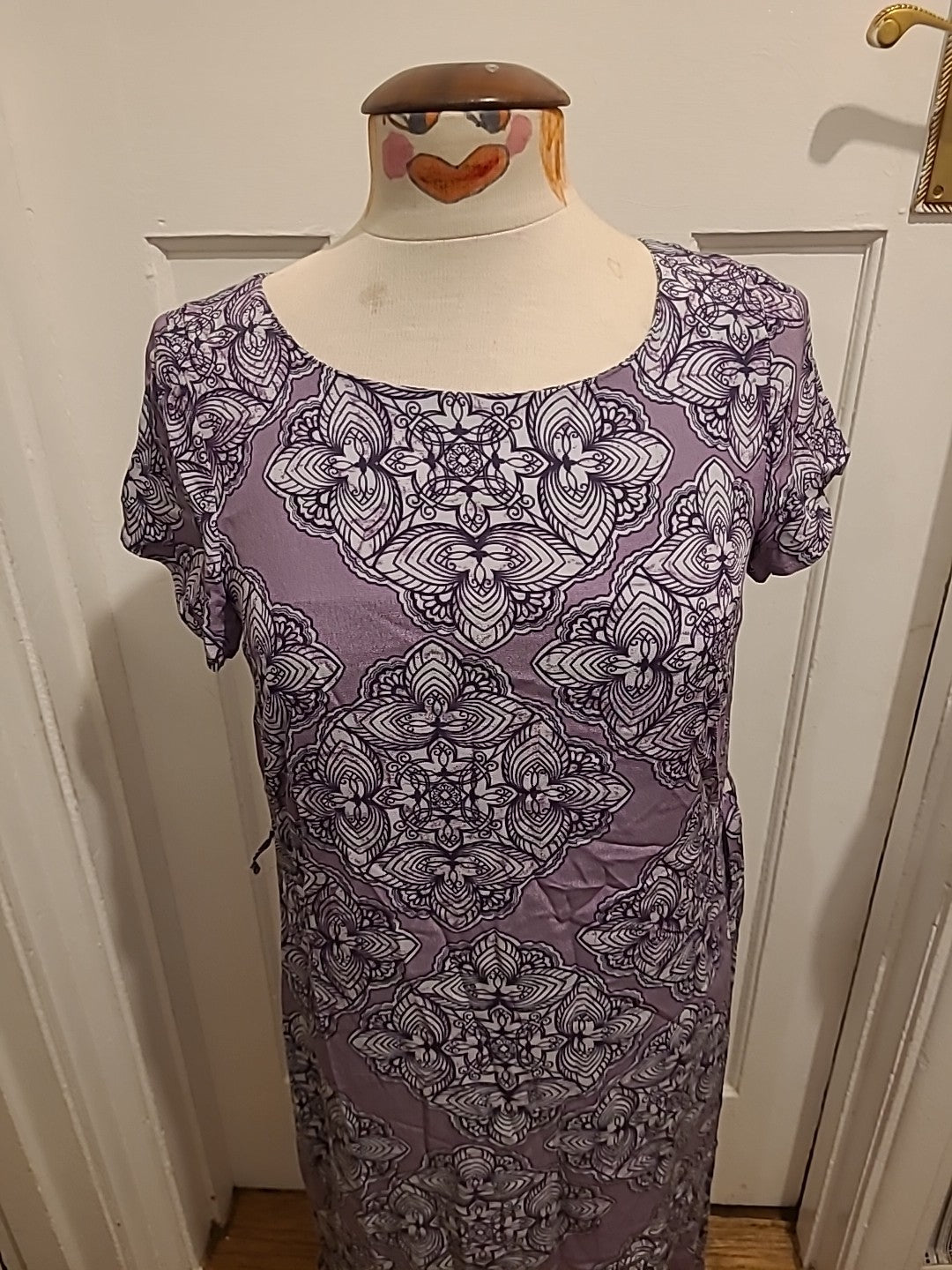 Ladies White Stuff Size 8 Short Sleeve Dress