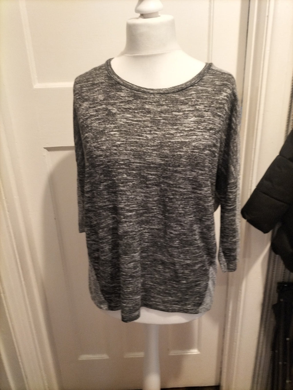 Ladies Tu Size 16 Grey Fleck 3/4 Sleeve Blouse