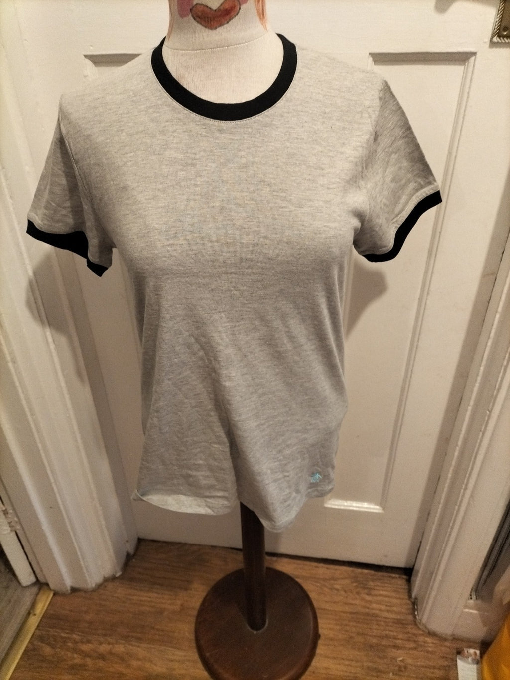 Mens Penguin Size Small Grey Short Sleeved Pyjama Top