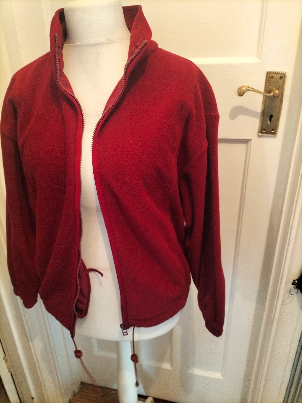 Mens Sport Limited Size Small Ruby Full Zip Jumper