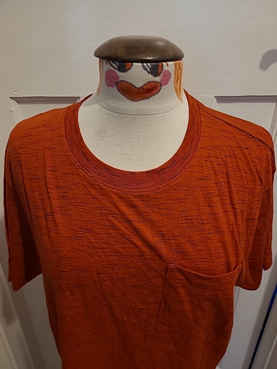 Mens EDC Size Large Orange Short Sleeved Tshirt
