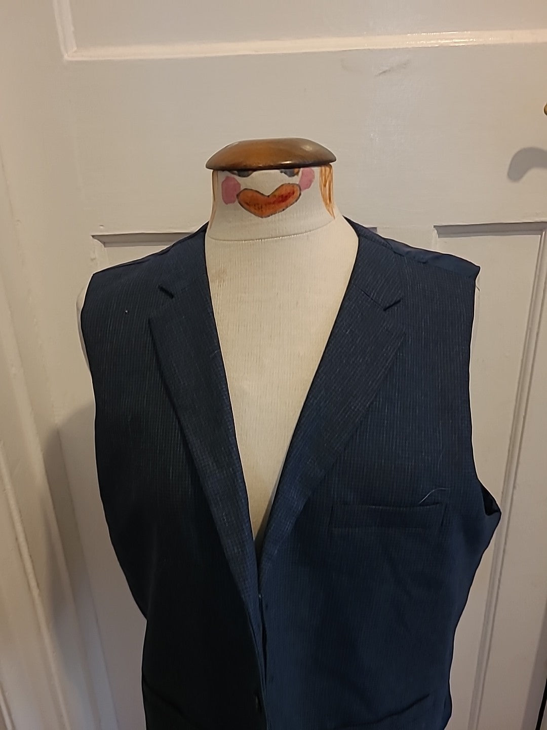 Mens Hammond&Co Size 42" Navy Patterned Waistcoat