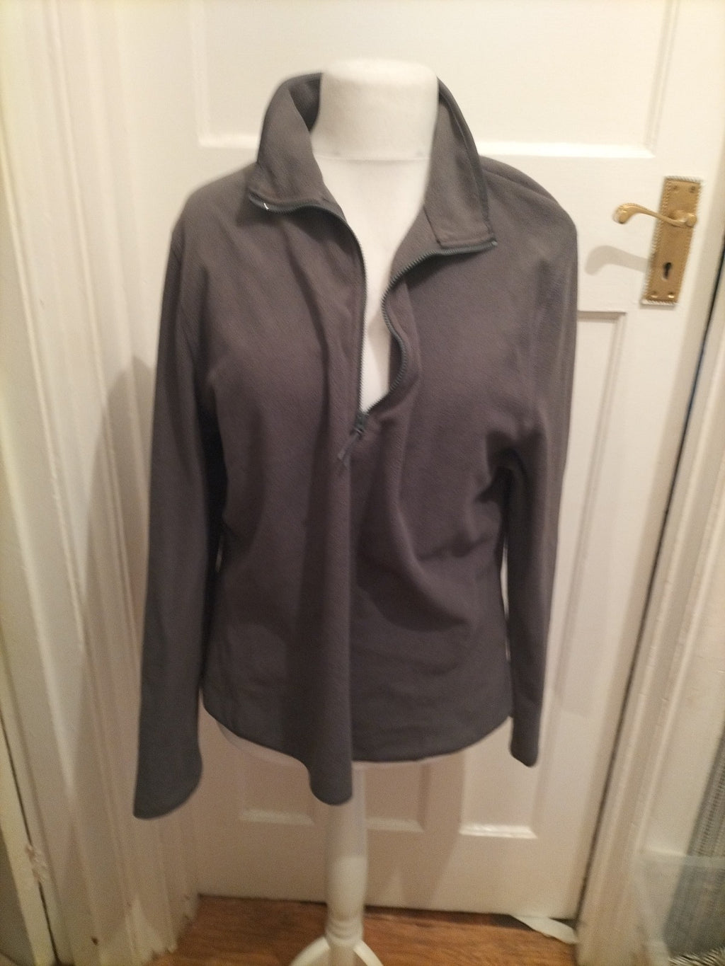 Primark 18/20 Grey Semi Zip Pullover Jumper