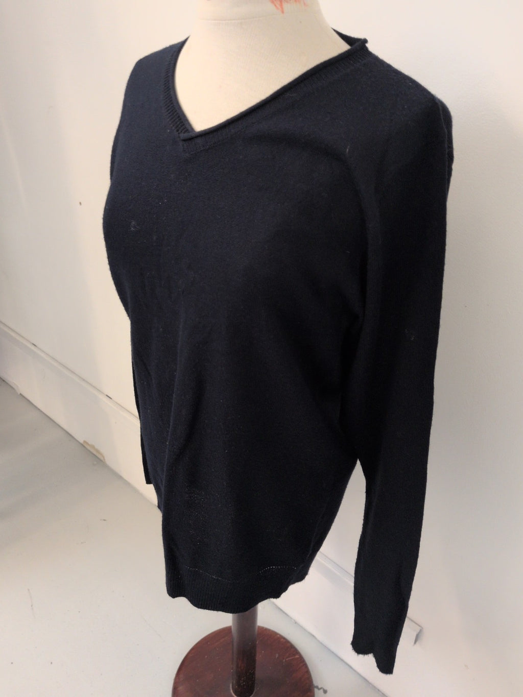 Industrialize Medium Navy V Neck Pullover Jumper