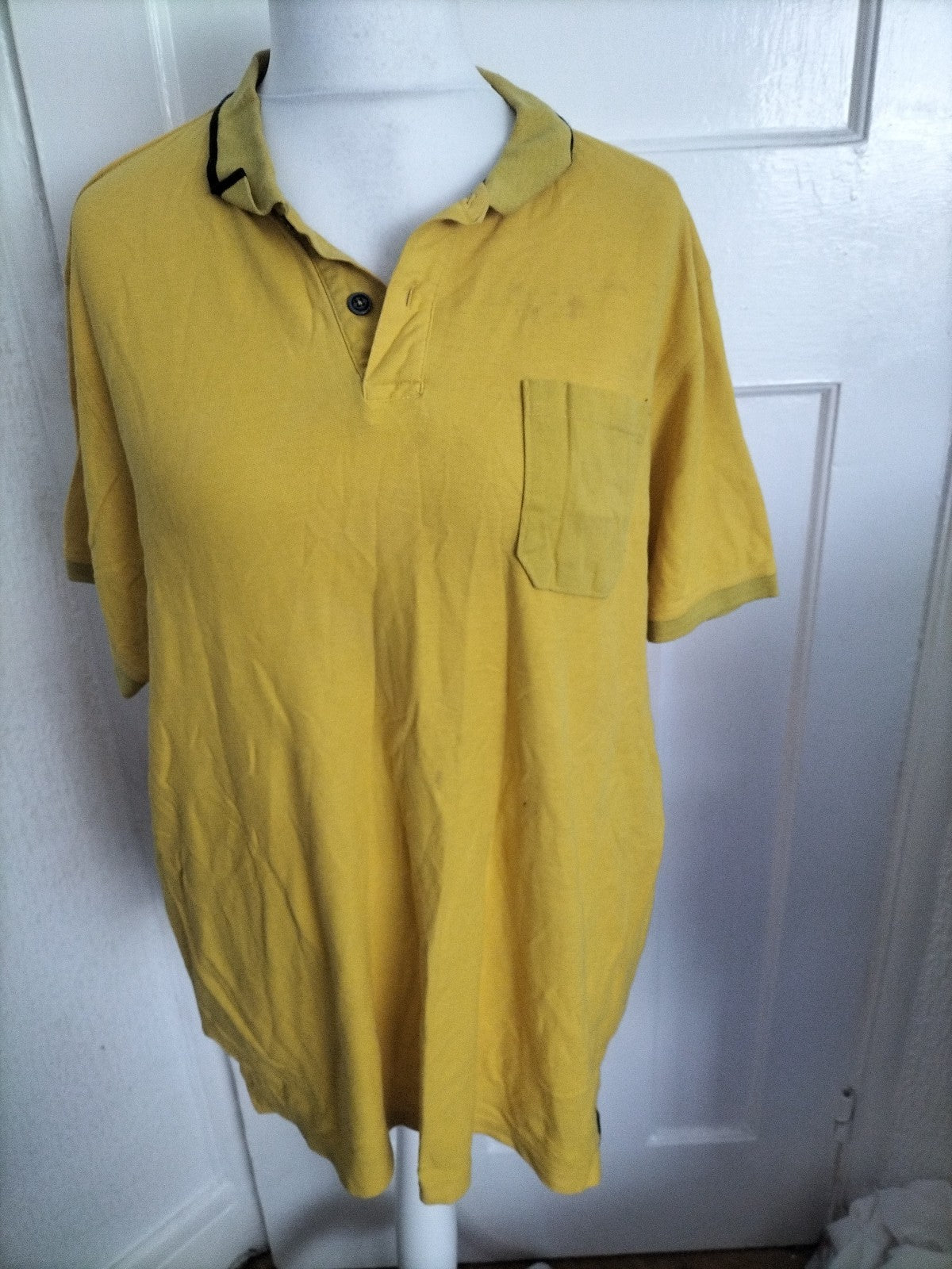 Mens Rhino Work Size 2XL Yellow Short Sleeved Polo