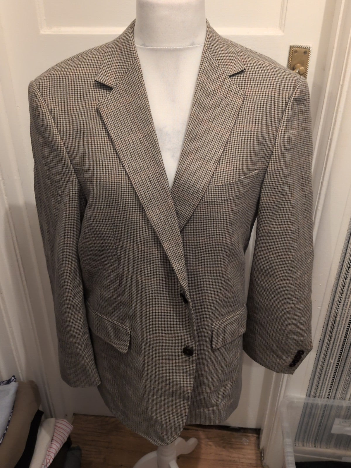 Mens Marks And Spencer Size 42m Soft Touch Neutral Suit Jacket