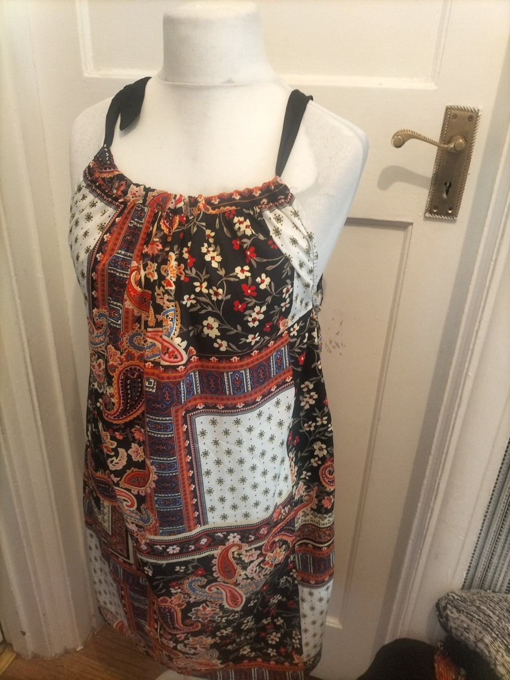 Ladies Pep&Co Size 12 Multicoloured Aztec Style Sleeveless Dress