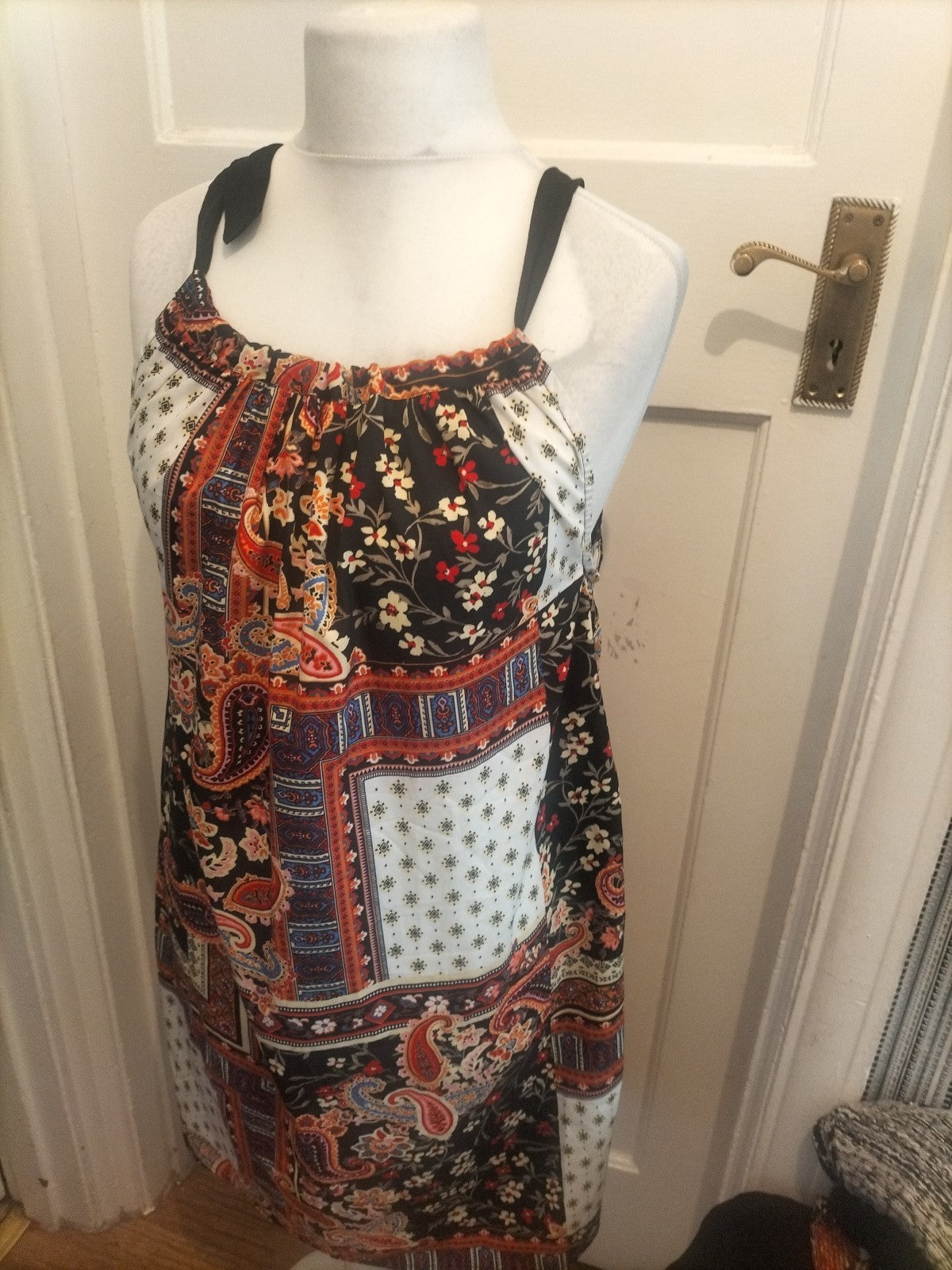 Ladies Pep&Co Size 12 Multicoloured Aztec Style Sleeveless Dress