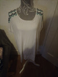 Ladies Esmara Size Large White Short Sleeve Blouse