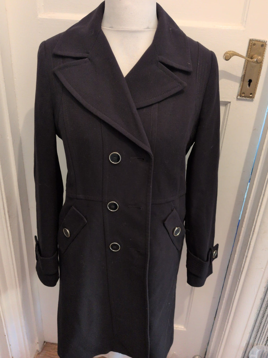 Wallis 12 Black Long Length Lined Jacket