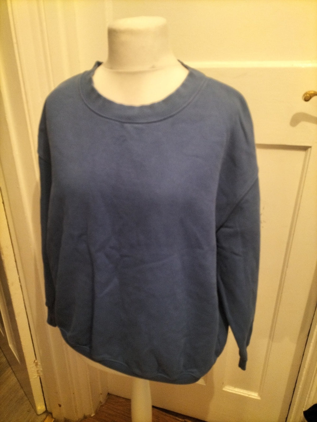 Ladies Nutmeg Size 16 Blue Long Sleeved Pullover Jumper