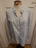 Mens Boohoo Size Medium Pale Blue Long Sleeve Shirt