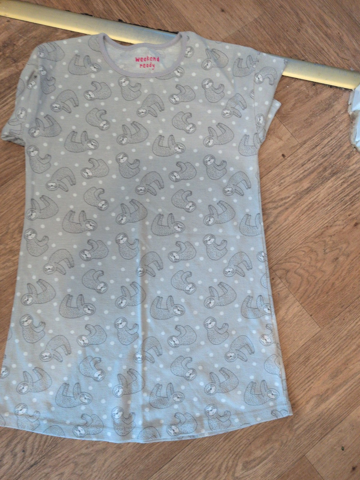 Matalan 12 Years Grey Print Pyjama Top Bobbling