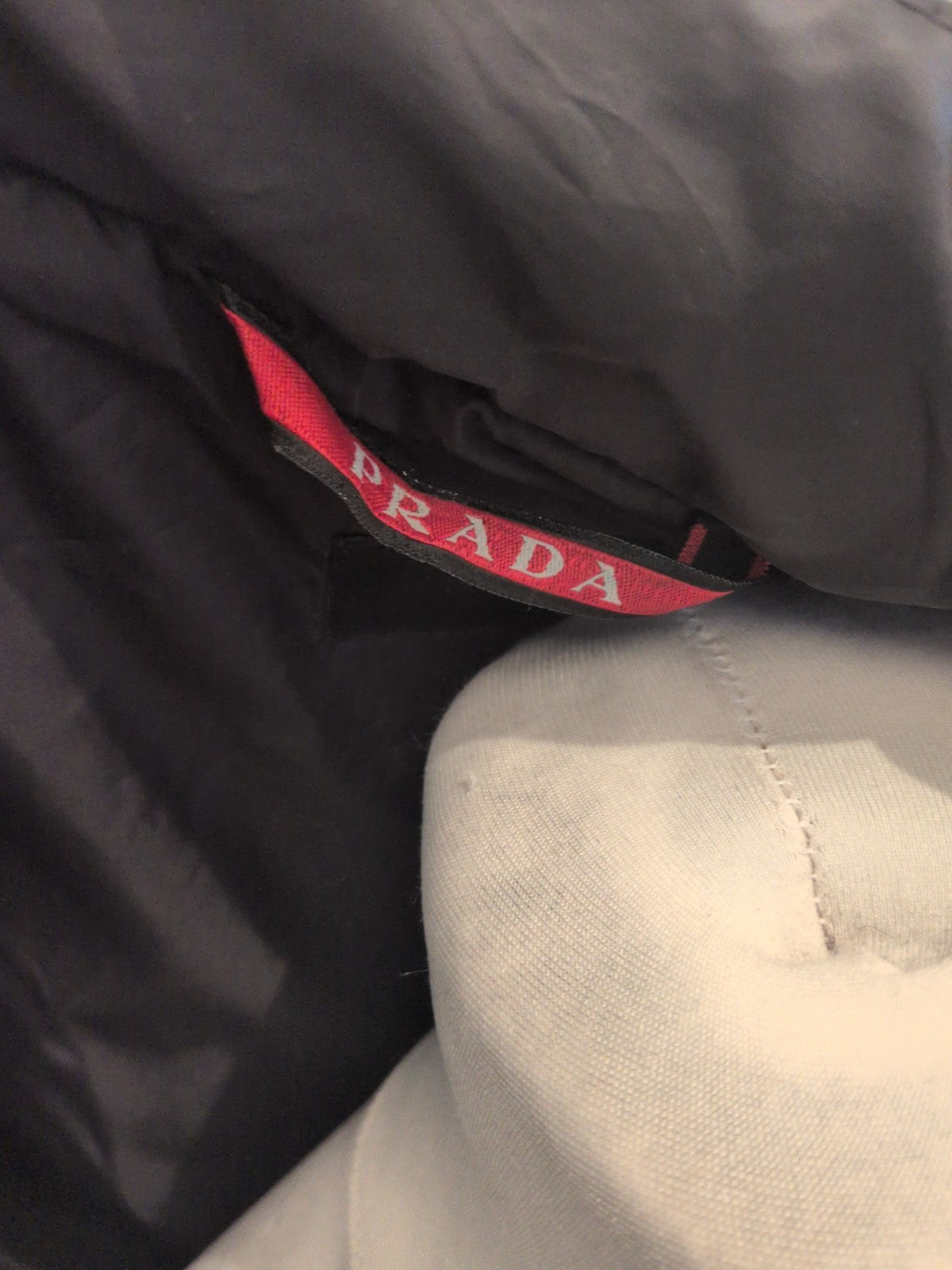 Prada 50M Black Puffer Sleeveless Jacket