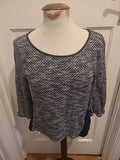 Ladies Oasis Size Medium Grey Fleck Long Sleeved Tshirt