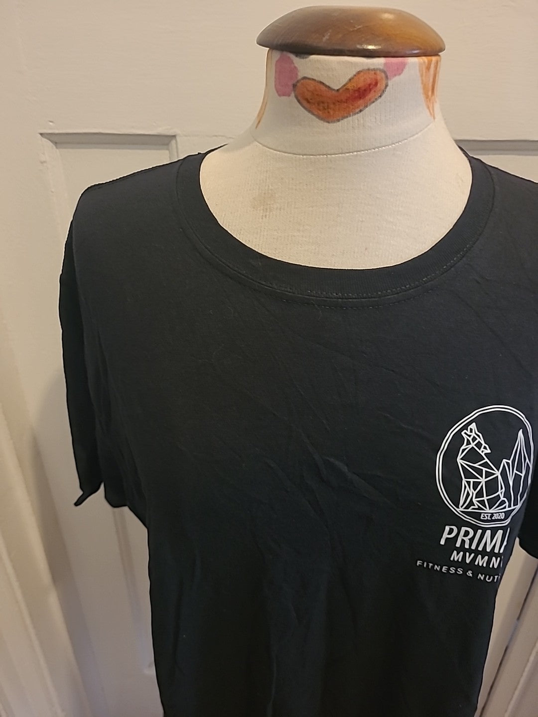 Mens Gildan Size Large Black Primal Fitness Short Sleeved Tshirt
