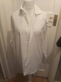 Mens Primark Size 16.5 White Reg Fit Long Sleeved Shirt