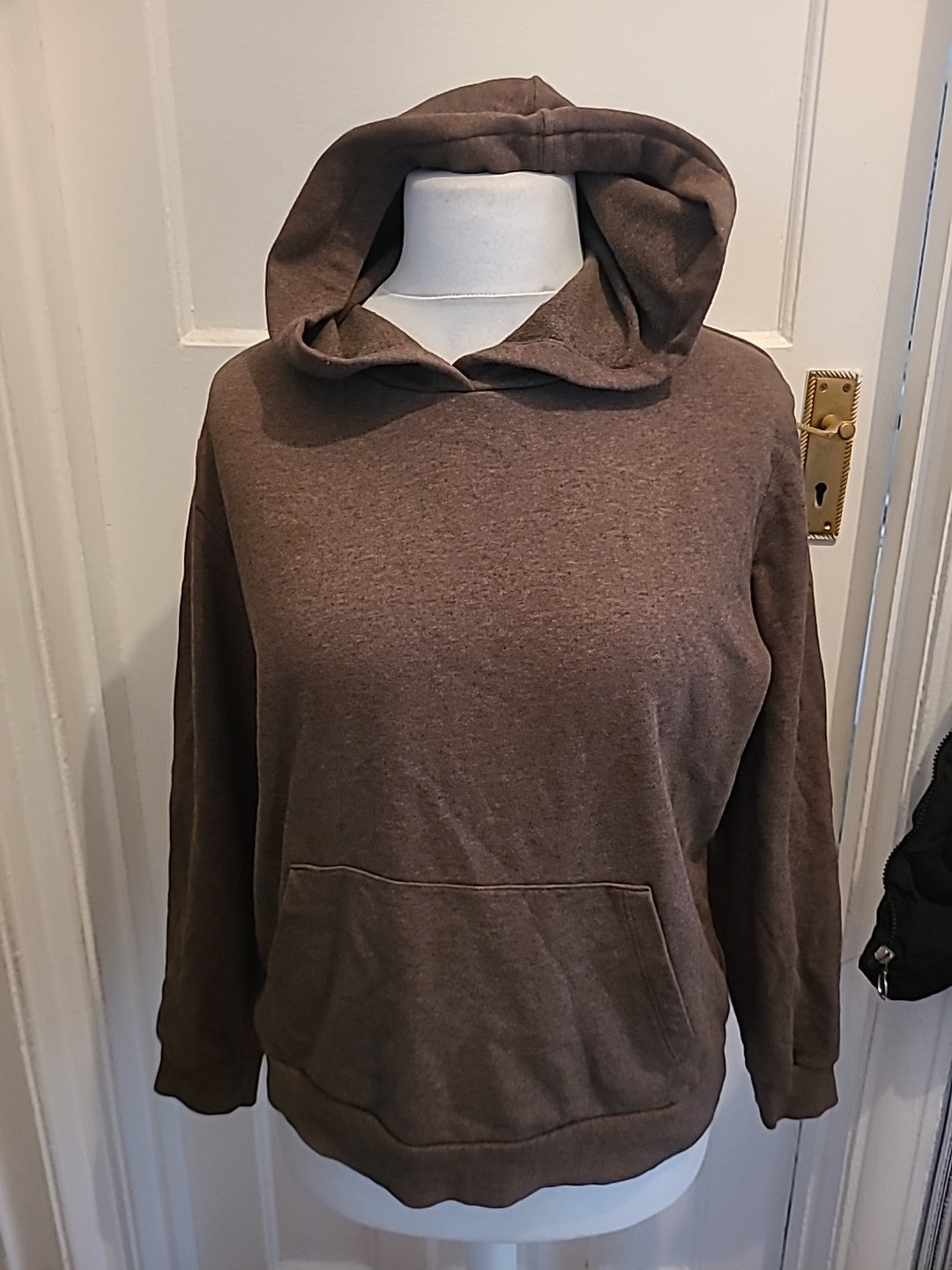 Mens Marks And Spencer Size Medium Neutral Long Sleeve Hooded Jumper