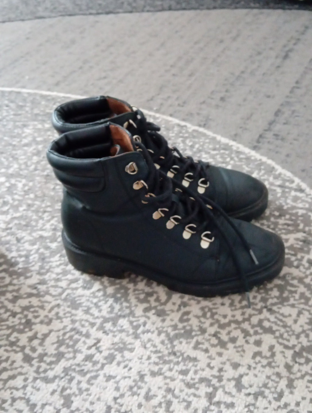 Ladies Primark Lace Up Boots Size 4 Primark Free Delivery