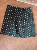 Shein XS Green Spot Mini Skirt