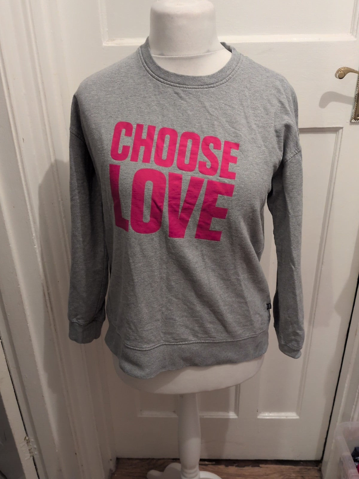 Small Grey Choose Love Pullover Jumper